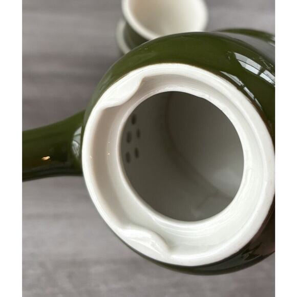 Hall Vintage Washington Individual Coffee Pot Lid Mug Set Forest Green - Picture 7 of 7